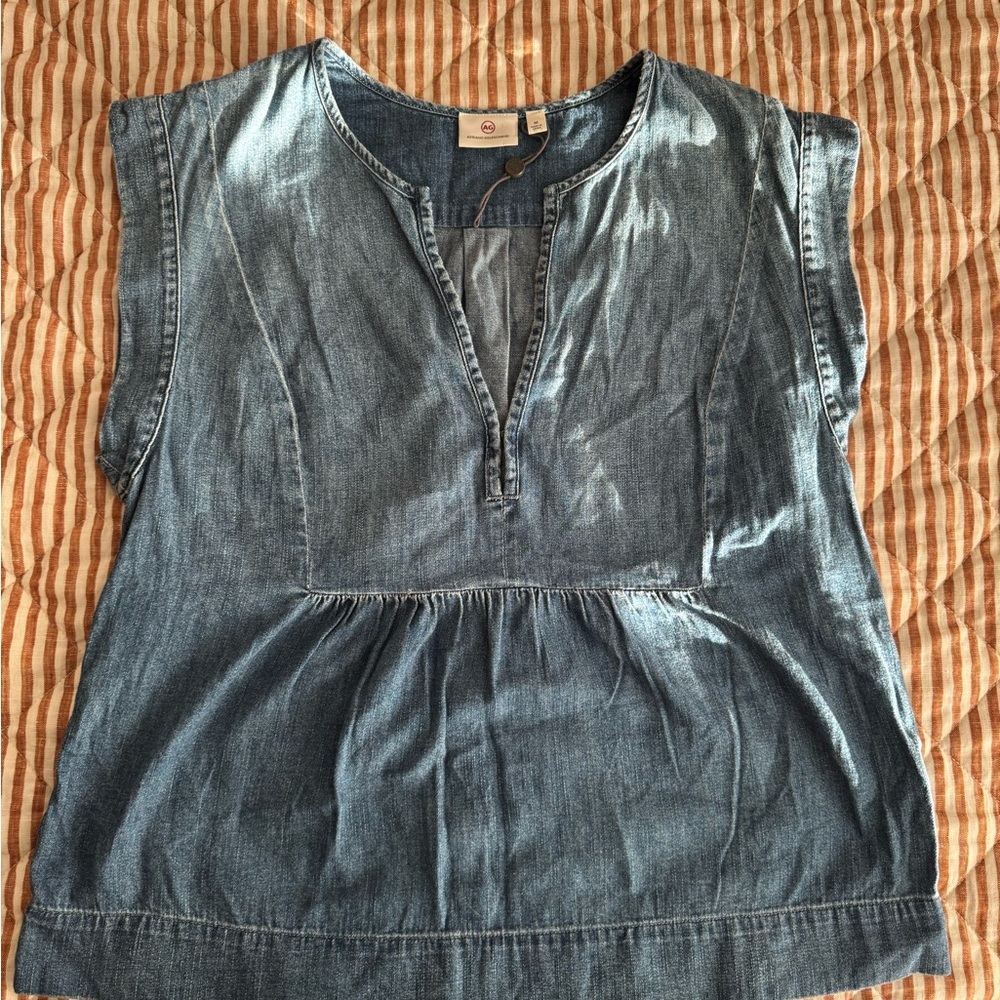 AG Adriano Goldschmied Blue Denim Top 💙